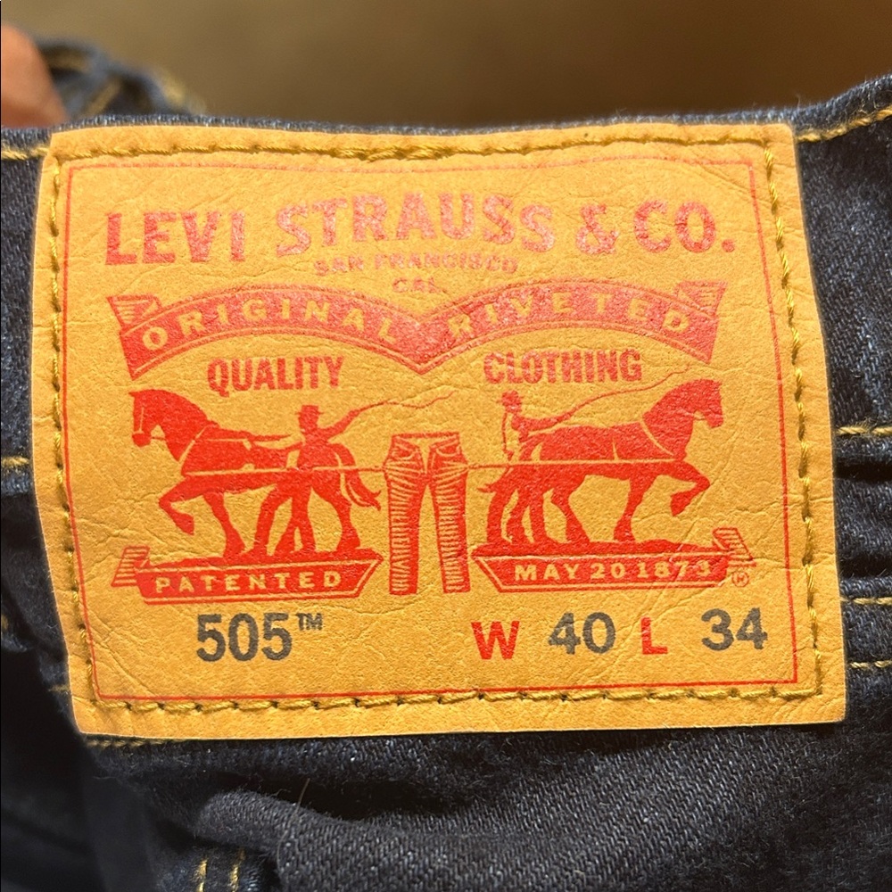 Levi's Men's Dark Blue Straight Jeans